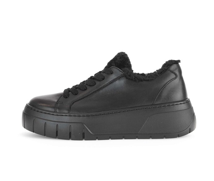 Gabor Sneaker Low Schwarz - Materialmix Leder/Lederimitat