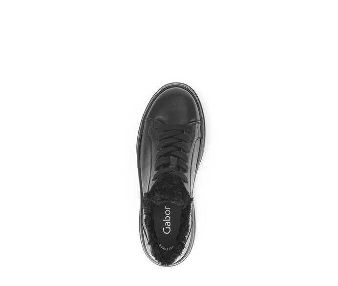 Gabor Sneaker Low Schwarz - Materialmix Leder/Lederimitat
