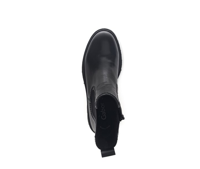 Gabor Chelsea Boot Schwarz - Glattleder