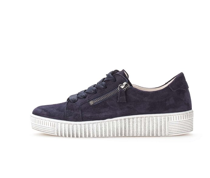 Gabor Sneaker Low Blau - Rauleder