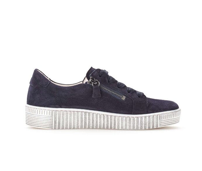 Gabor Sneaker Low Blau - Rauleder