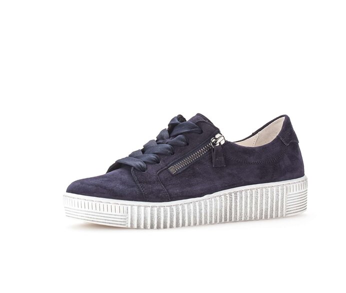 Gabor Sneaker Low Blau - Rauleder