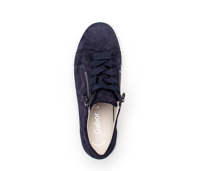 Gabor Sneaker Low Blau - Rauleder