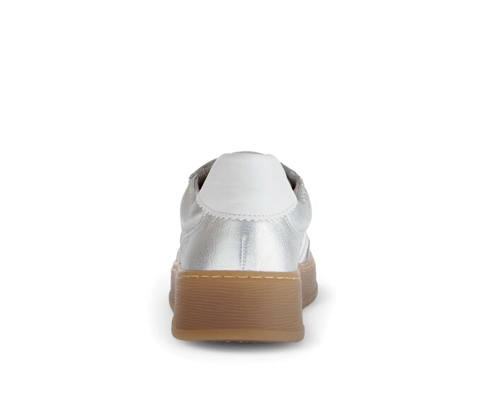 Gabor Sneaker Low Silber - Materialmix Leder