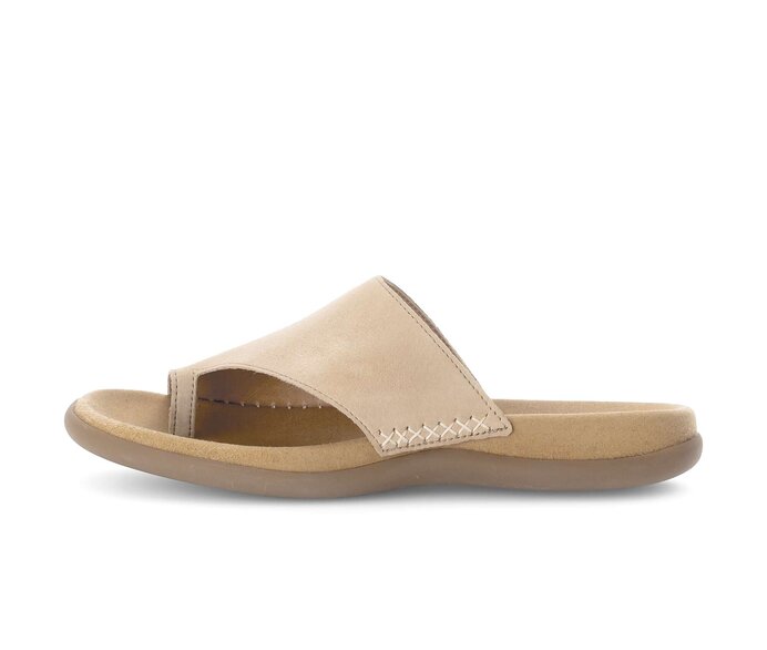 Gabor Zehentrenner Beige - Rauleder