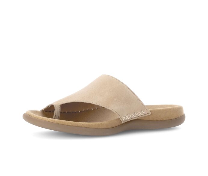 Gabor Zehentrenner Beige - Rauleder