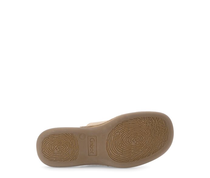 Gabor Zehentrenner Beige - Rauleder