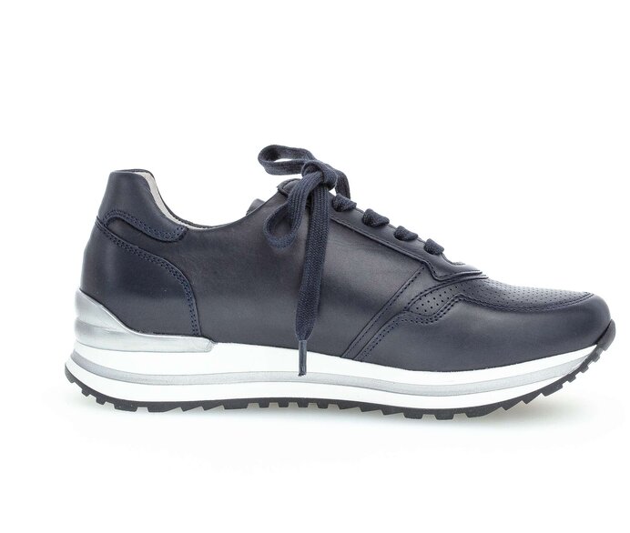 Gabor Sneaker Low Blau - Glattleder