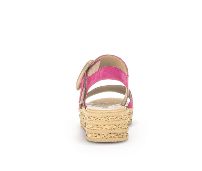 Gabor Plateau Sandale Pink - Rauleder