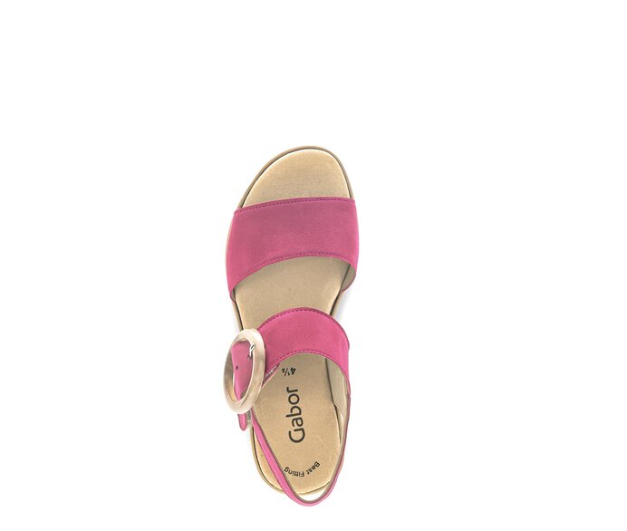 Gabor Plateau Sandale Pink - Rauleder