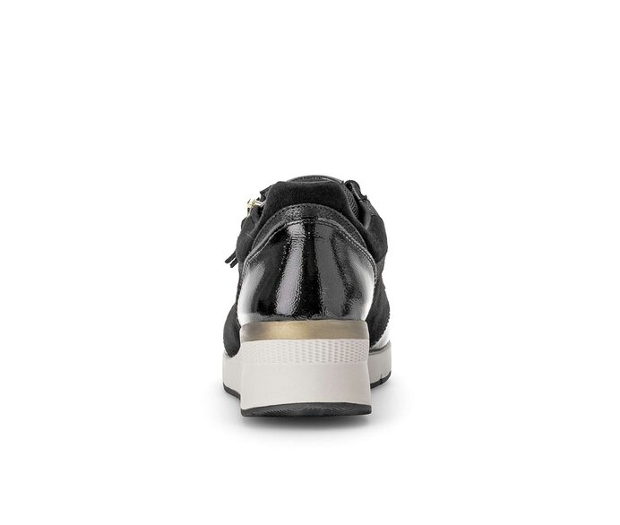 Gabor Sneaker Low Schwarz - Materialmix Leder