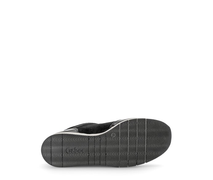 Gabor Sneaker Low Schwarz - Materialmix Leder