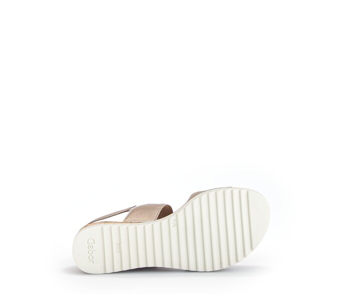 Gabor Keilsandalette Gold - Effektleder