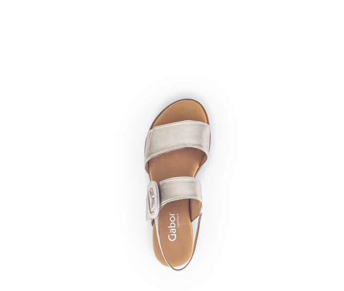 Gabor Keilsandalette Gold - Effektleder