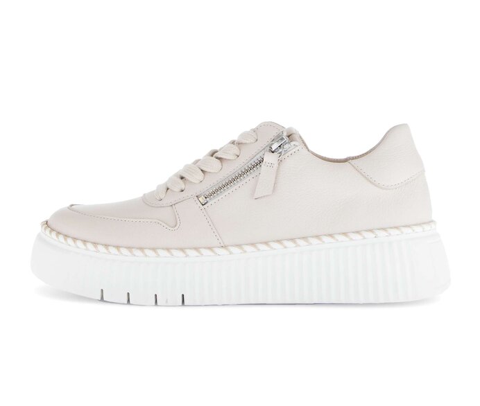 Gabor Sneaker Low Beige - Glattleder