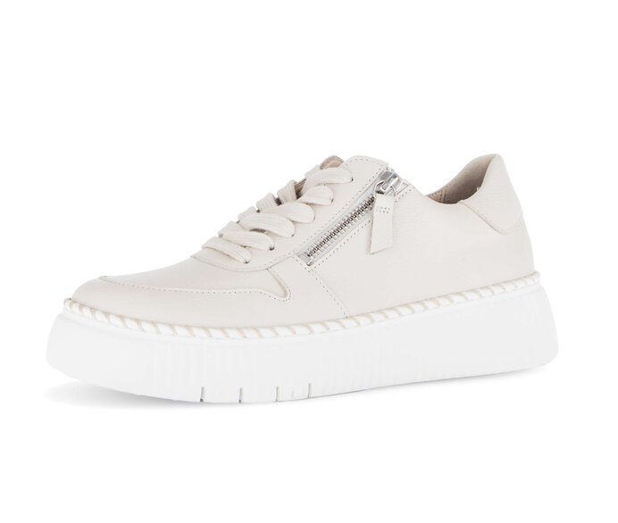 Gabor Sneaker Low Beige - Glattleder