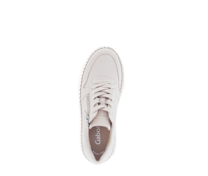 Gabor Sneaker Low Beige - Glattleder