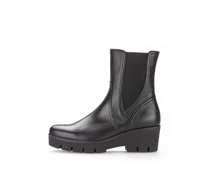 Gabor Chelsea Boot Schwarz - Glattleder