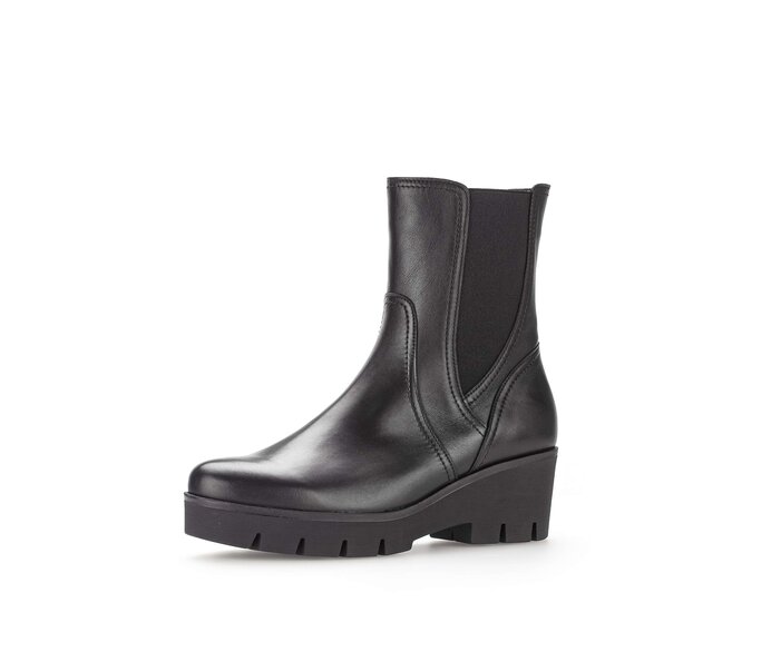 Gabor Chelsea Boot Schwarz - Glattleder