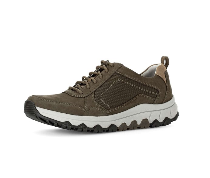 Gabor Rollingsoft Sneaker Low Grün - Materialmix Leder/Textil