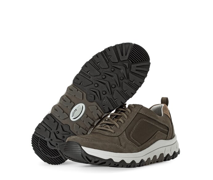 Gabor Rollingsoft Sneaker Low Grün - Materialmix Leder/Textil