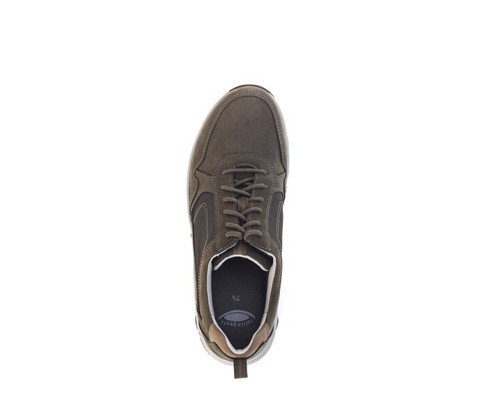 Gabor Rollingsoft Sneaker Low Grün - Materialmix Leder/Textil