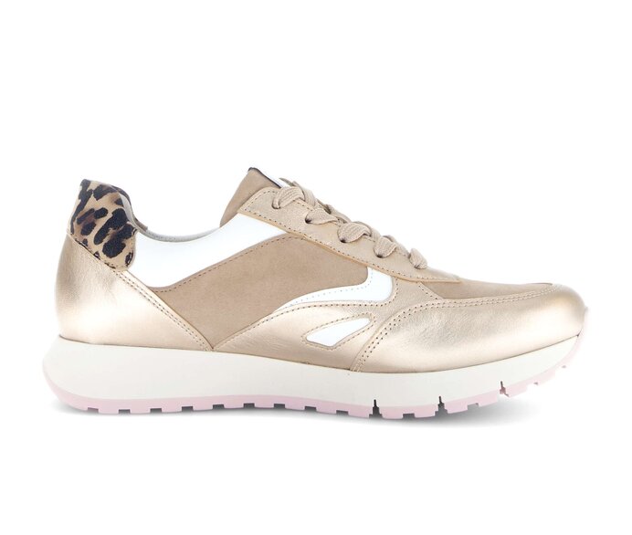 Gabor Sneaker Low Gold - Materialmix Leder