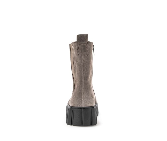 Gabor Plateau Stiefelette Grau - Rauleder