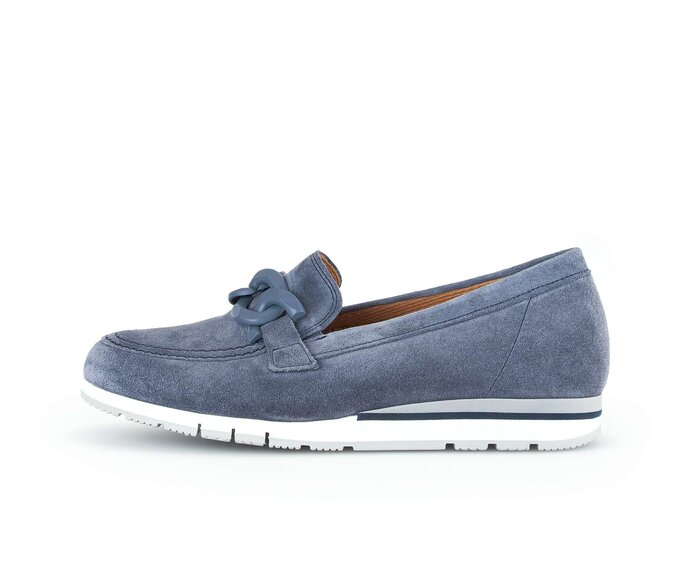 Gabor Slipper Blau - Rauleder