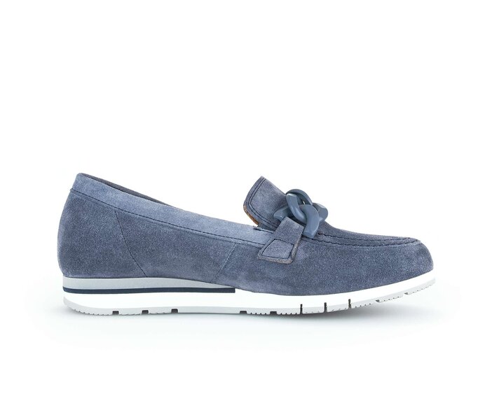 Gabor Slipper Blau - Rauleder