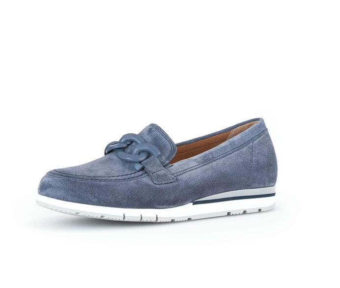 Gabor Slipper Blau - Rauleder