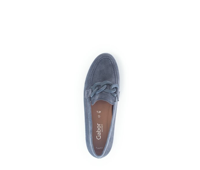 Gabor Slipper Blau - Rauleder