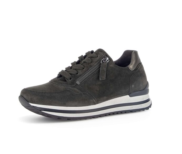 Gabor Sneaker Low Grün - Rauleder