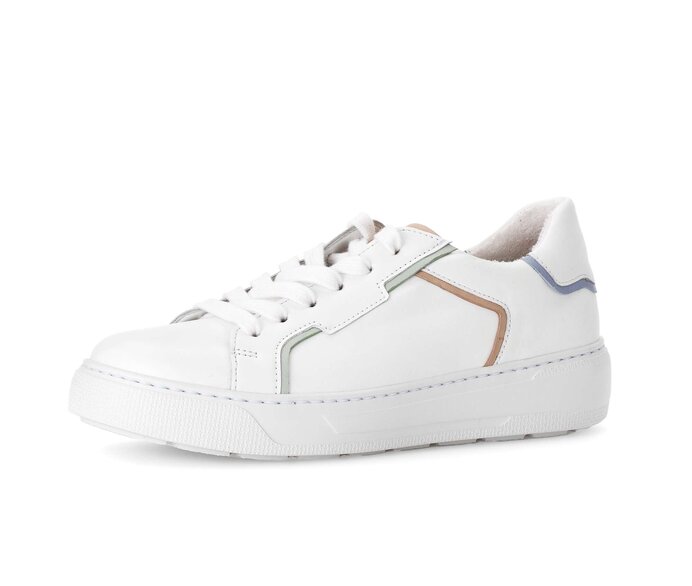 Gabor Sneaker Low Weiß - Materialmix Leder