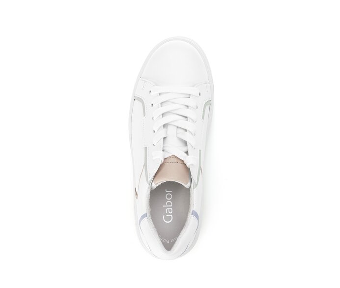 Gabor Sneaker Low Weiß - Materialmix Leder