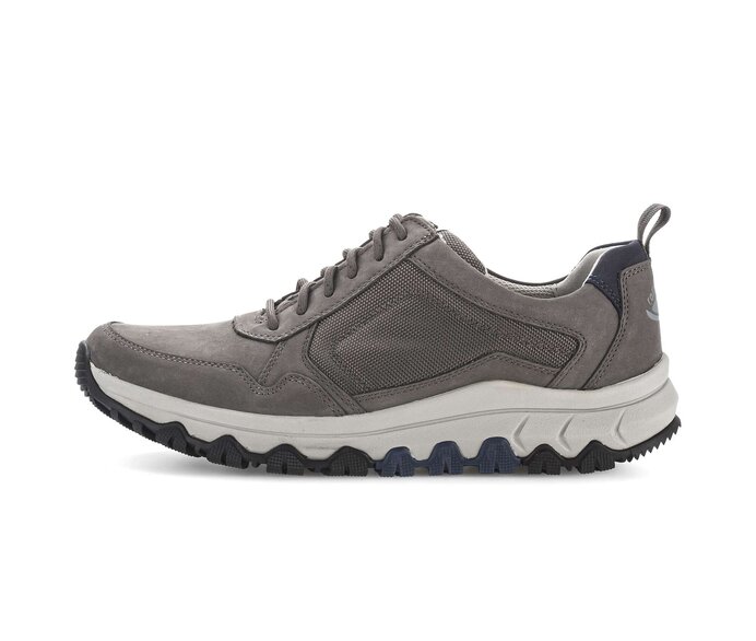 Gabor Rollingsoft Sneaker Low Grau - Materialmix Leder/Textil