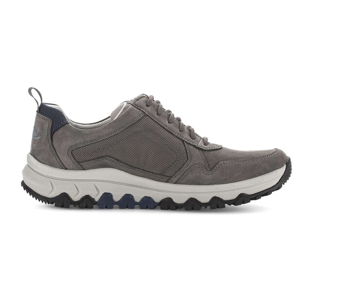 Gabor Rollingsoft Sneaker Low Grau - Materialmix Leder/Textil