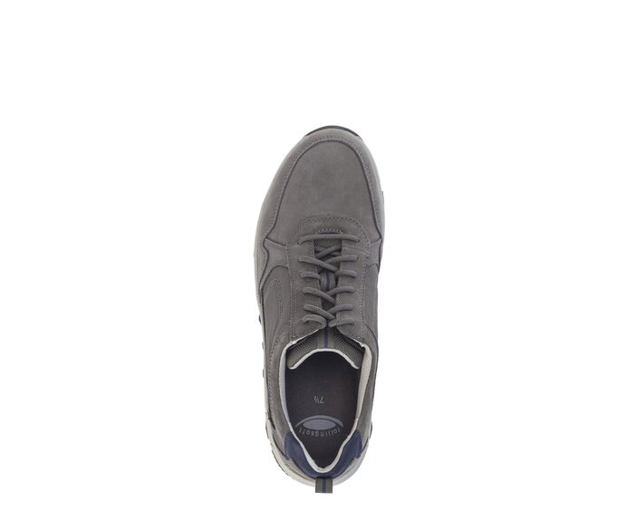 Gabor Rollingsoft Sneaker Low Grau - Materialmix Leder/Textil