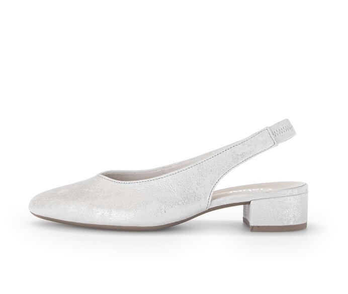 Gabor Slingpumps Silber - Effektleder