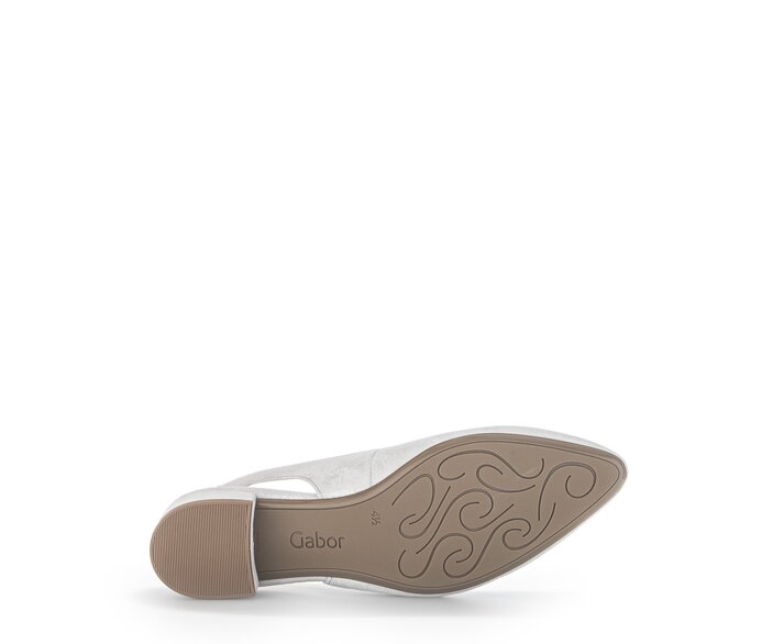 Gabor Slingpumps Silber - Effektleder