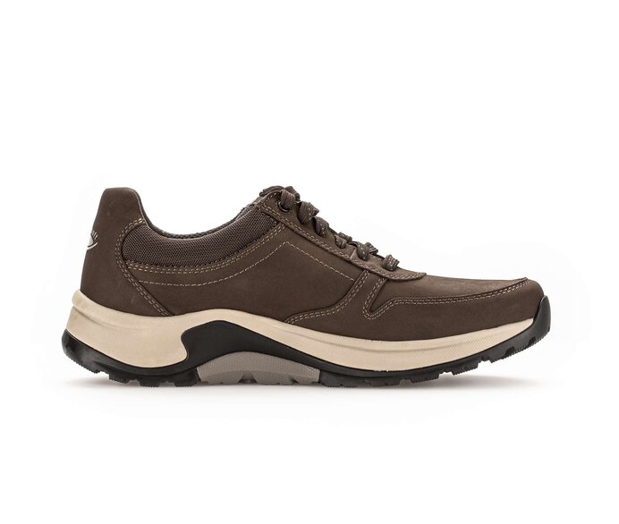 Gabor Rollingsoft Sneaker Low Braun - Materialmix Leder/Textil