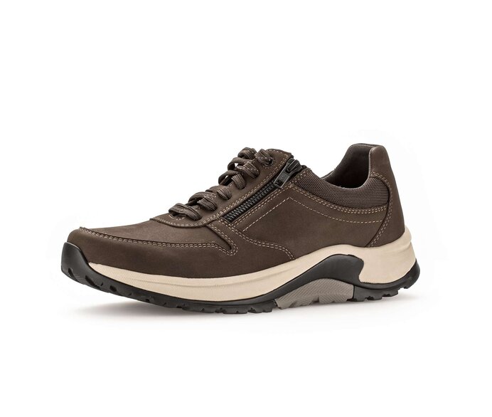 Gabor Rollingsoft Sneaker Low Braun - Materialmix Leder/Textil