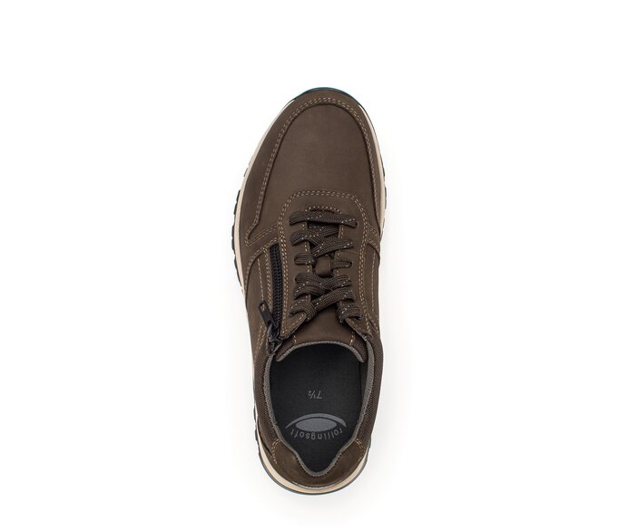Gabor Rollingsoft Sneaker Low Braun - Materialmix Leder/Textil