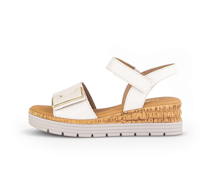 Gabor Riemchensandale Beige - Glattleder