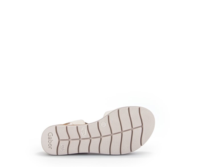 Gabor Riemchensandale Beige - Glattleder