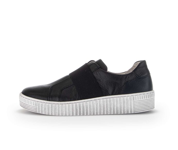 Gabor Sneaker Low Schwarz - Glattleder