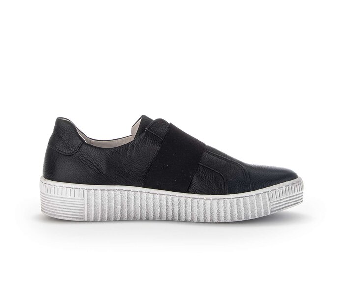 Gabor Sneaker Low Schwarz - Glattleder