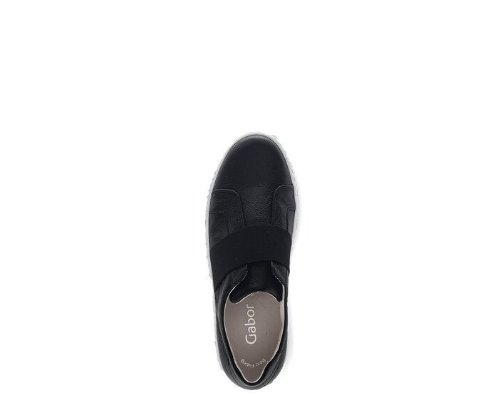 Gabor Sneaker Low Schwarz - Glattleder