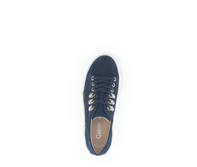 Gabor Sneaker Low Blau - Rauleder