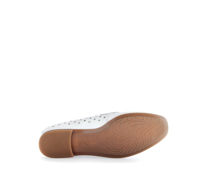 Gabor Slipper Weiß - Glattleder